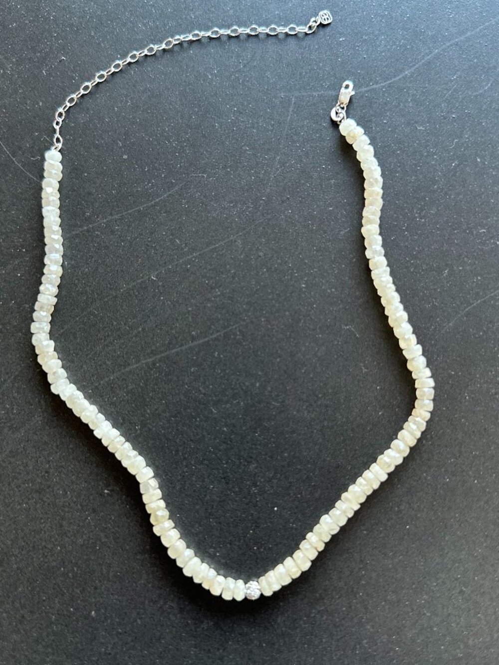 Sydney Evan 14K Diamond Pave Ball Charm Choker Necklace